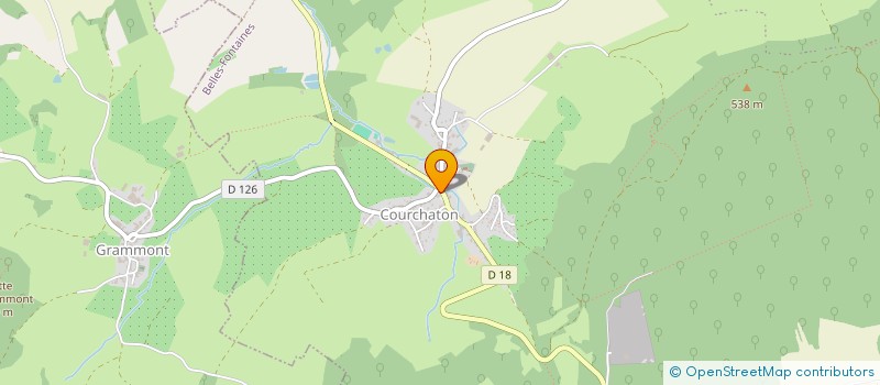 localisation de l'entreprise COMMUNE DE BELLES-FONTAINES  COURCHATON