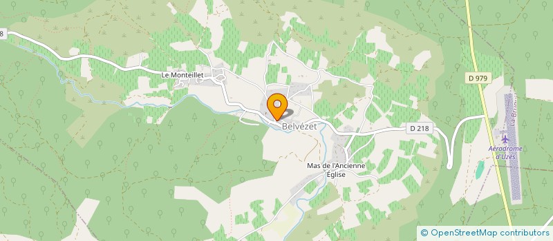 localisation de l'entreprise COMMUNE DE BELVEZET  BELVEZET