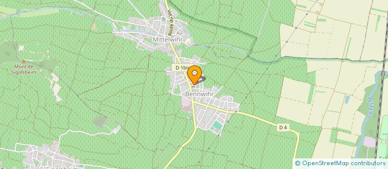 localisation de l'entreprise COMMUNE DE BENNWIHR  BENNWIHR