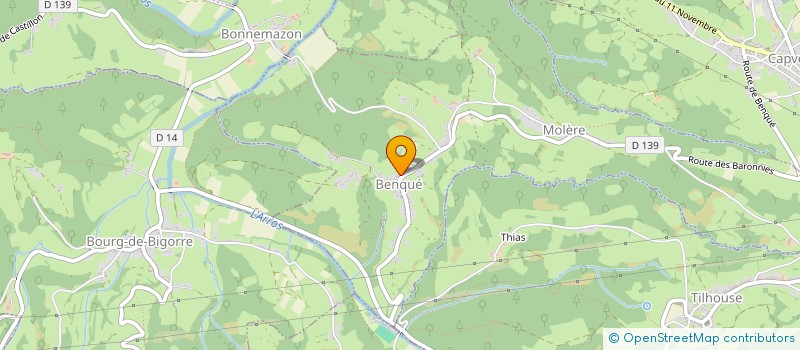 localisation de l'entreprise COMMUNE DE BENQUE-MOLERE à BENQUE-MOLERE