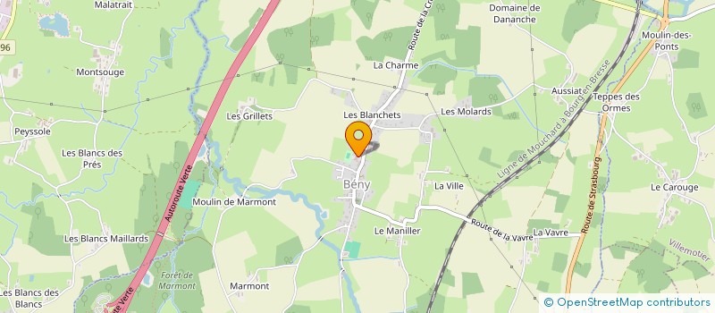 localisation de l'entreprise COMMUNE DE BENY  BENY