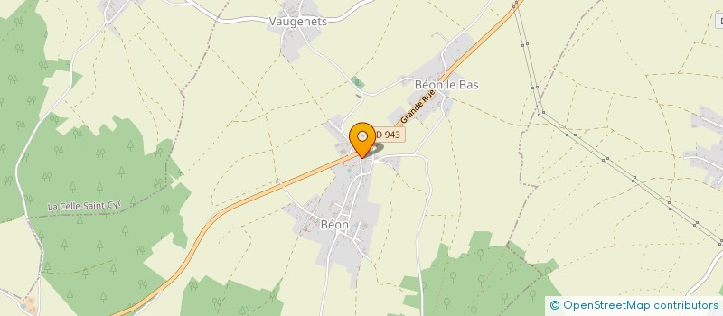 localisation de l'entreprise COMMUNE DE BEON  BEON