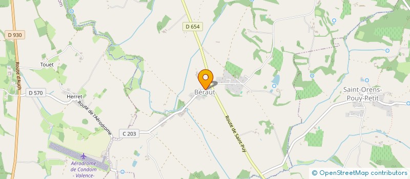 localisation de l'entreprise COMMUNE DE BERAUT  BERAUT