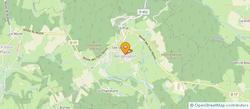 localisation de l'entreprise COMMUNE DE BERGESSERIN  BERGESSERIN