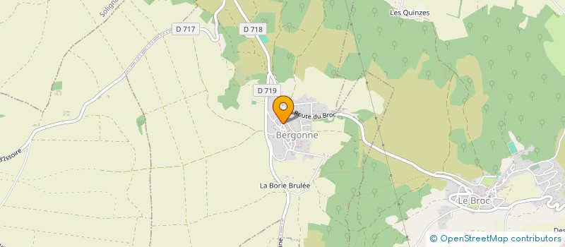 localisation de l'entreprise COMMUNE DE BERGONNE  BERGONNE