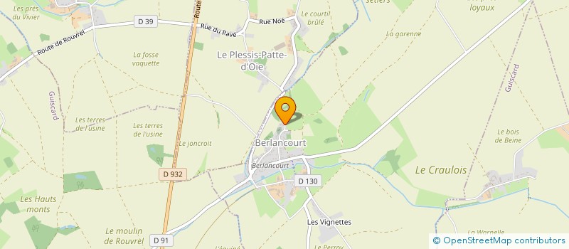 localisation de l'entreprise COMMUNE DE BERLANCOURT  BERLANCOURT