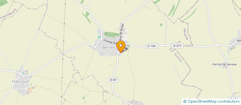 localisation de l'entreprise COMMUNE DE BERNES  BERNES