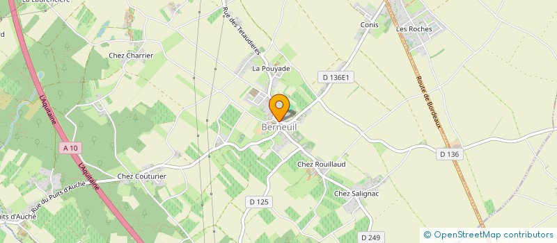 localisation de l'entreprise COMMUNE DE BERNEUIL  BERNEUIL