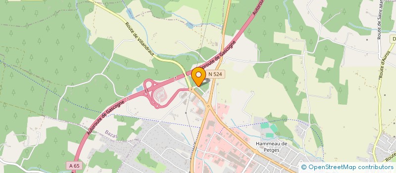 localisation de l'entreprise COMMUNE DE BERNOS  BERNOS-BEAULAC