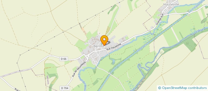 localisation de l'entreprise COMMUNE DE BERNOT  BERNOT