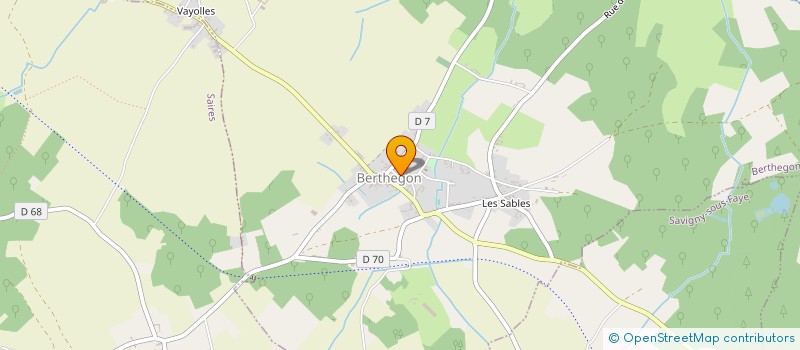 localisation de l'entreprise COMMUNE DE BERTHEGON  BERTHEGON