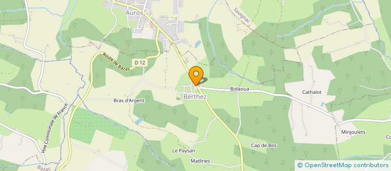 localisation de l'entreprise COMMUNE DE BERTHEZ  BERTHEZ