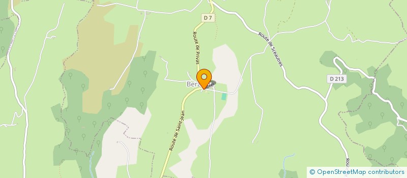 localisation de l'entreprise COMMUNE DE BERZEME  BERZEME