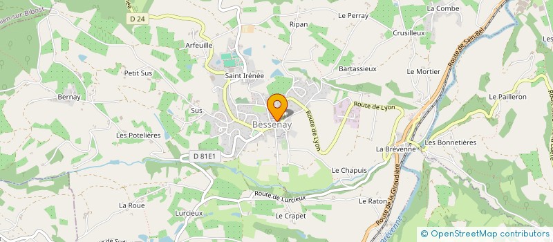 localisation de l'entreprise COMMUNE DE BESSENAY à BESSENAY