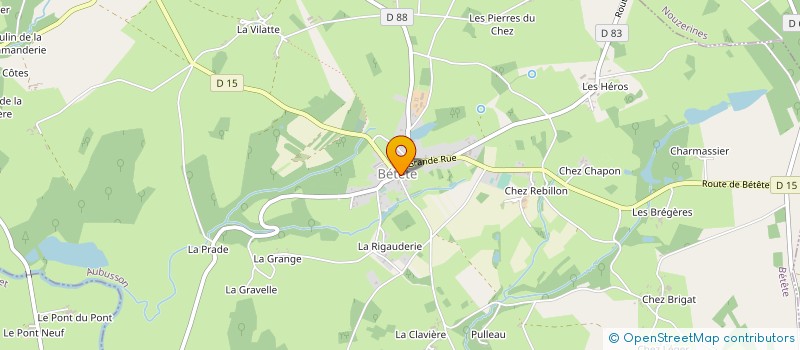 localisation de l'entreprise COMMUNE DE BETETE à BETETE