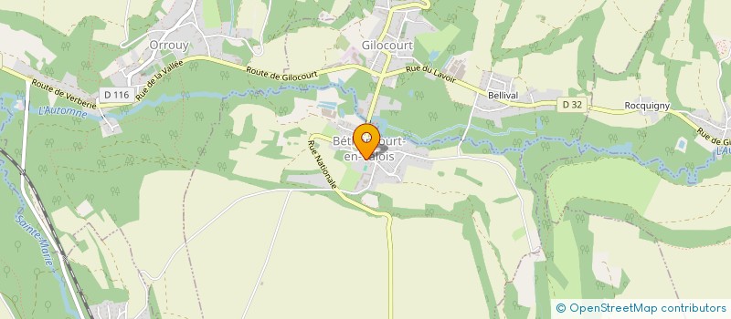 localisation de l'entreprise COMMUNE DE BETHANCOURT EN VALOIS  BETHANCOURT-EN-VALOIS