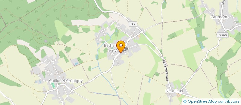 localisation de l'entreprise COMMUNE DE BETHANCOURT EN VAUX  BETHANCOURT-EN-VAUX