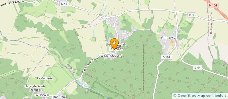 localisation de l'entreprise COMMUNE DE BETHEMONT LA FORET à BETHEMONT-LA-FORET