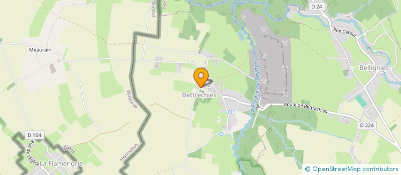 localisation de l'entreprise COMMUNE DE BETTRECHIES à BETTRECHIES