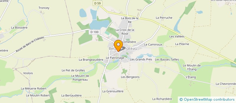 localisation de l'entreprise COMMUNE DE BETZ LE CHATEAU  BETZ-LE-CHATEAU