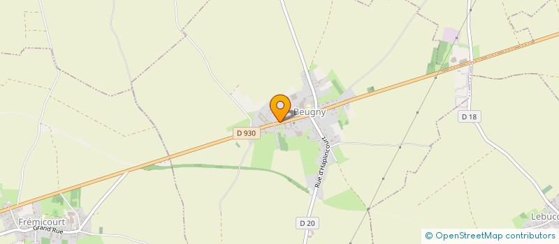 localisation de l'entreprise COMMUNE DE BEUGNY  BEUGNY