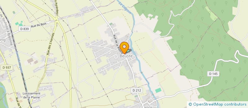 localisation de l'entreprise COMMUNE DE BEUSTE  BEUSTE