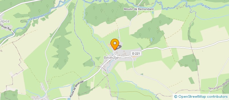 localisation de l'entreprise COMMUNE DE BEVEUGE  BEVEUGE