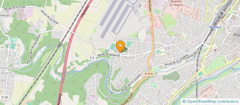 localisation de l'entreprise COMMUNE DE BIARD  BIARD