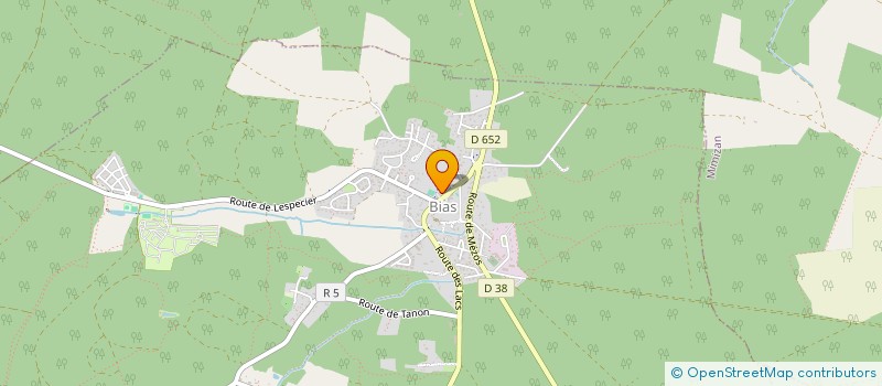 localisation de l'entreprise COMMUNE DE BIAS  BIAS