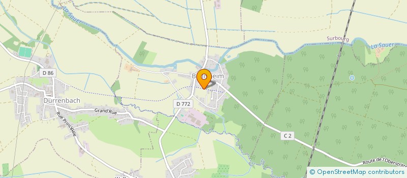 localisation de l'entreprise COMMUNE DE BIBLISHEIM  BIBLISHEIM