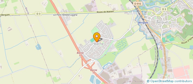 localisation de l'entreprise COMMUNE DE BIERNE  BIERNE