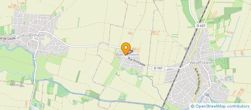 localisation de l'entreprise COMMUNE DE BIETLENHEIM  BIETLENHEIM