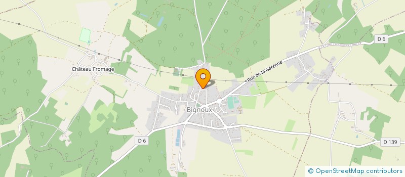 localisation de l'entreprise COMMUNE DE BIGNOUX  BIGNOUX