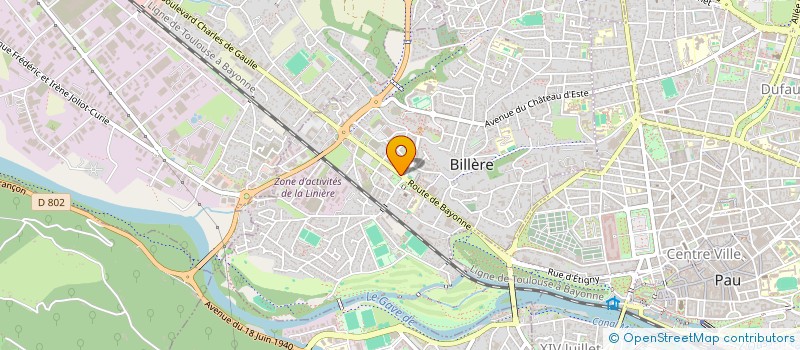 localisation de l'entreprise COMMUNE DE BILLERE à BILLERE