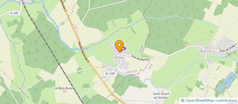 localisation de l'entreprise COMMUNE DE BILLEY  BILLEY