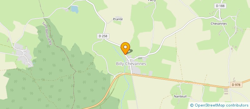 localisation de l'entreprise COMMUNE DE BILLY CHEVANNES  BILLY-CHEVANNES