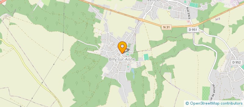 localisation de l'entreprise COMMUNE DE BILLY SUR AISNE  BILLY-SUR-AISNE