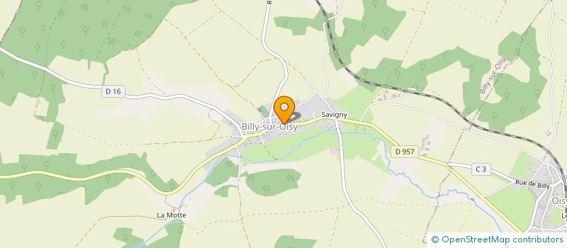 localisation de l'entreprise COMMUNE DE BILLY SUR OISY à BILLY-SUR-OISY