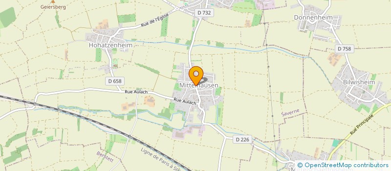 localisation de l'entreprise COMMUNE DE BILWISHEIM  BILWISHEIM