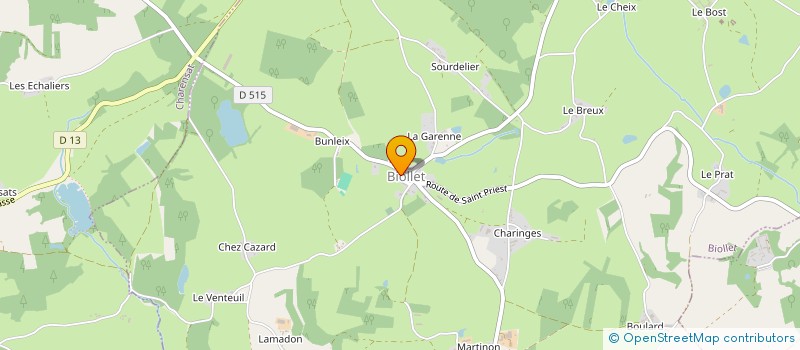 localisation de l'entreprise COMMUNE DE BIOLLET  BIOLLET