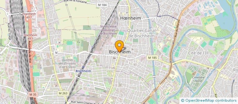 localisation de l'entreprise COMMUNE DE BISCHHEIM  BISCHHEIM