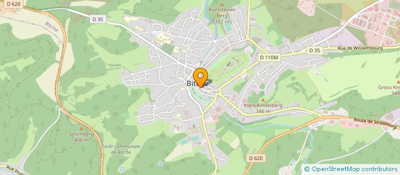 localisation de l'entreprise COMMUNE DE BITCHE  BITCHE