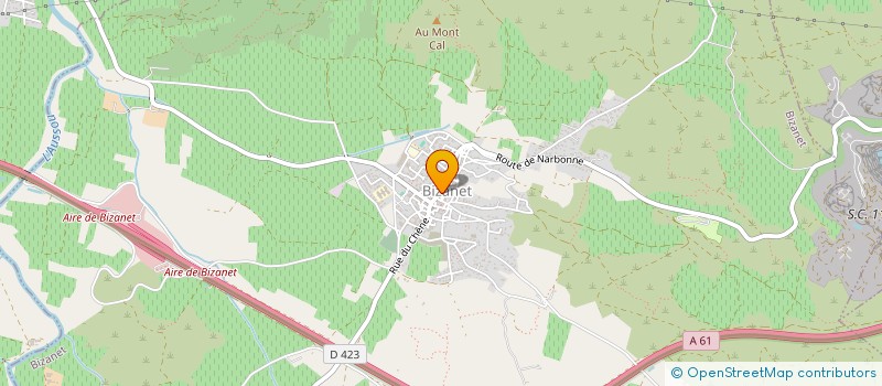 localisation de l'entreprise COMMUNE DE BIZANET  BIZANET