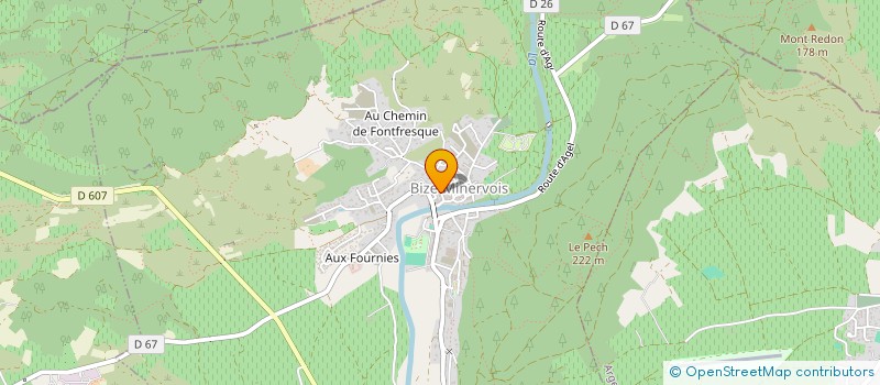 localisation de l'entreprise COMMUNE DE BIZE-MINERVOIS  BIZE-MINERVOIS