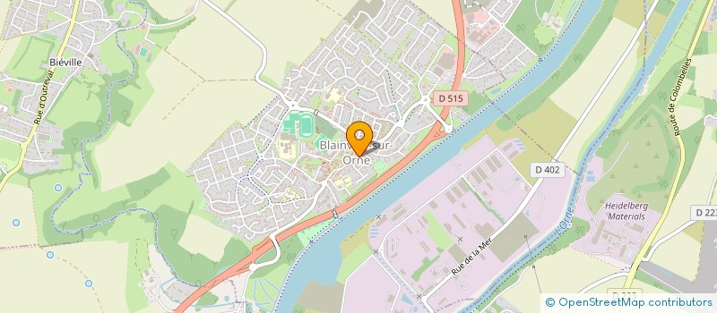 localisation de l'entreprise COMMUNE DE BLAINVILLE SUR ORNE  BLAINVILLE-SUR-ORNE
