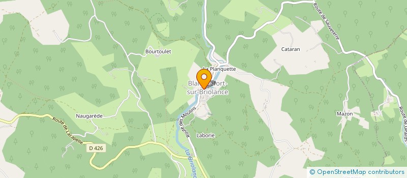 localisation de l'entreprise COMMUNE DE BLANQUEFORT SUR BRIOLANCE  BLANQUEFORT-SUR-BRIOLANCE