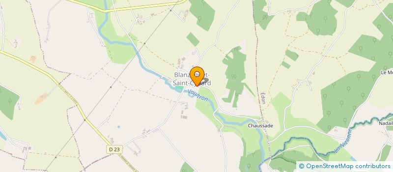 localisation de l'entreprise COMMUNE DE BLANZAGUET SAINT CYBARD  BLANZAGUET-SAINT-CYBARD