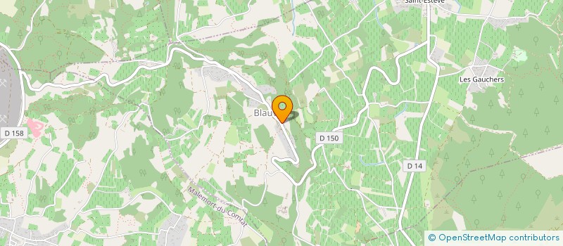 localisation de l'entreprise COMMUNE DE BLAUVAC  BLAUVAC