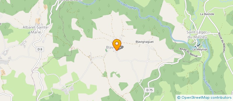 localisation de l'entreprise COMMUNE DE BLAVIGNAC  BLAVIGNAC