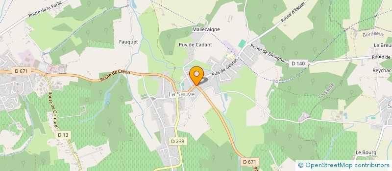 localisation de l'entreprise COMMUNE DE BLESIGNAC  BLESIGNAC